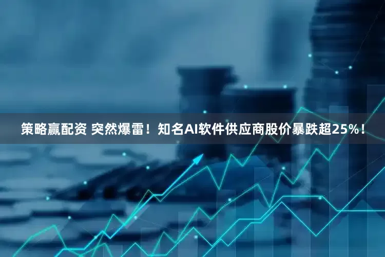 策略赢配资 突然爆雷！知名AI软件供应商股价暴跌超25%！
